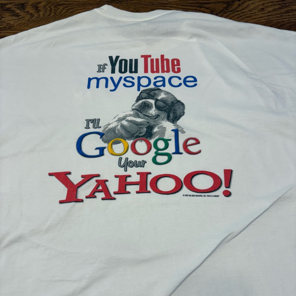 Vintage Y2K  Big Dogs Novelty Internet Inspired Full Graphic T-Shirt  3x